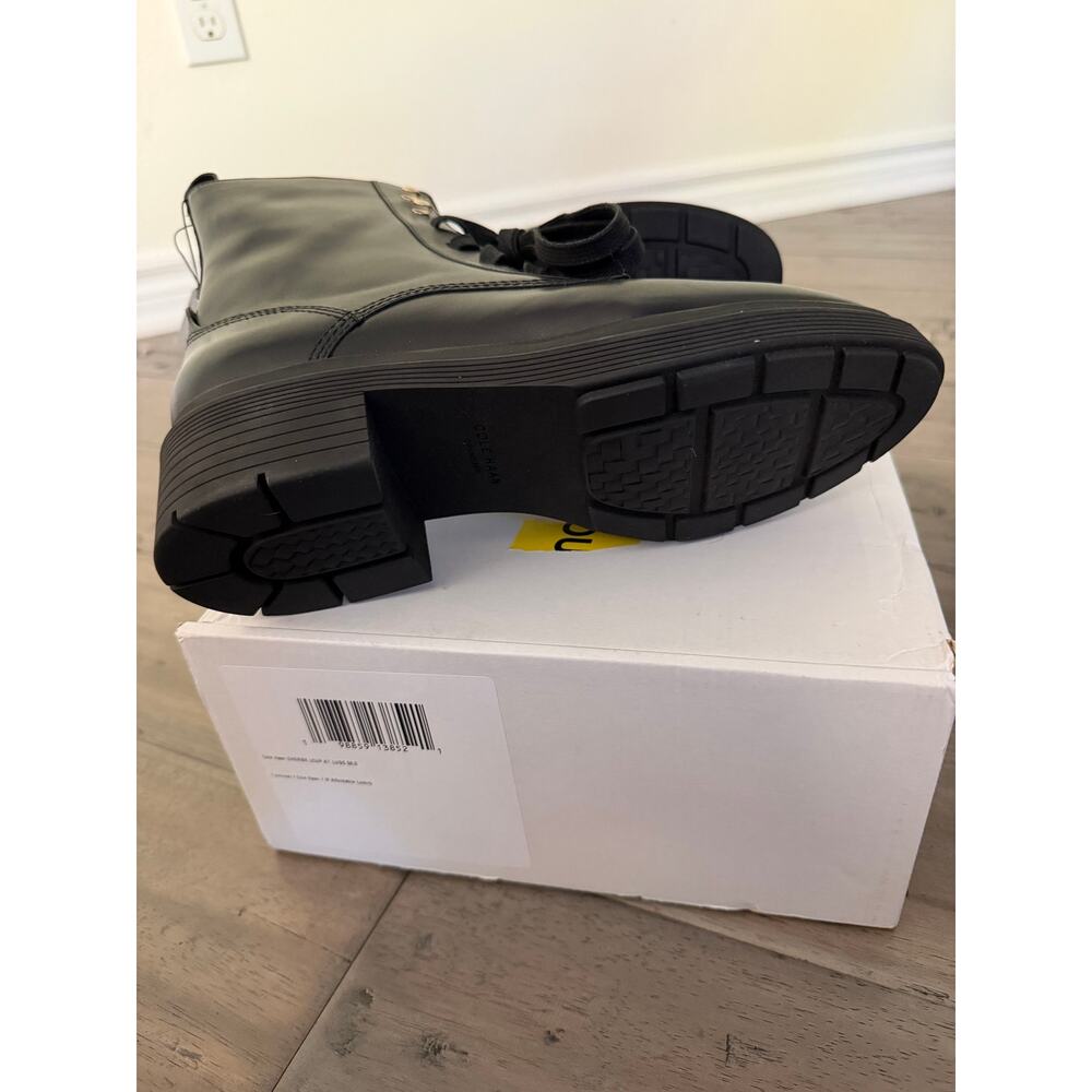 New Cole Haan Cherise lace up leather lug boot $300 - Picture 7 of 8